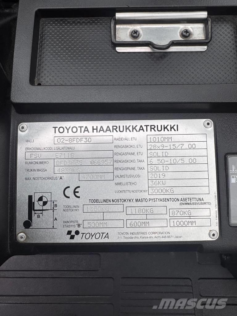 Toyota 02-8 FDF 30 Diiseltõstukid