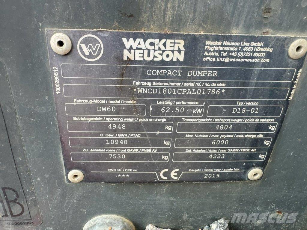 Wacker Neuson DW 60 Väikekallurid
