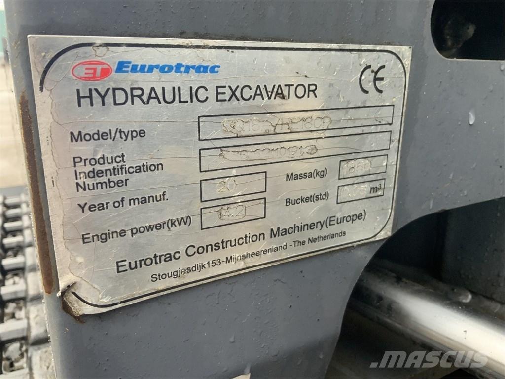 Eurotrac HE 18 Miniekskavaatorid < 7 t