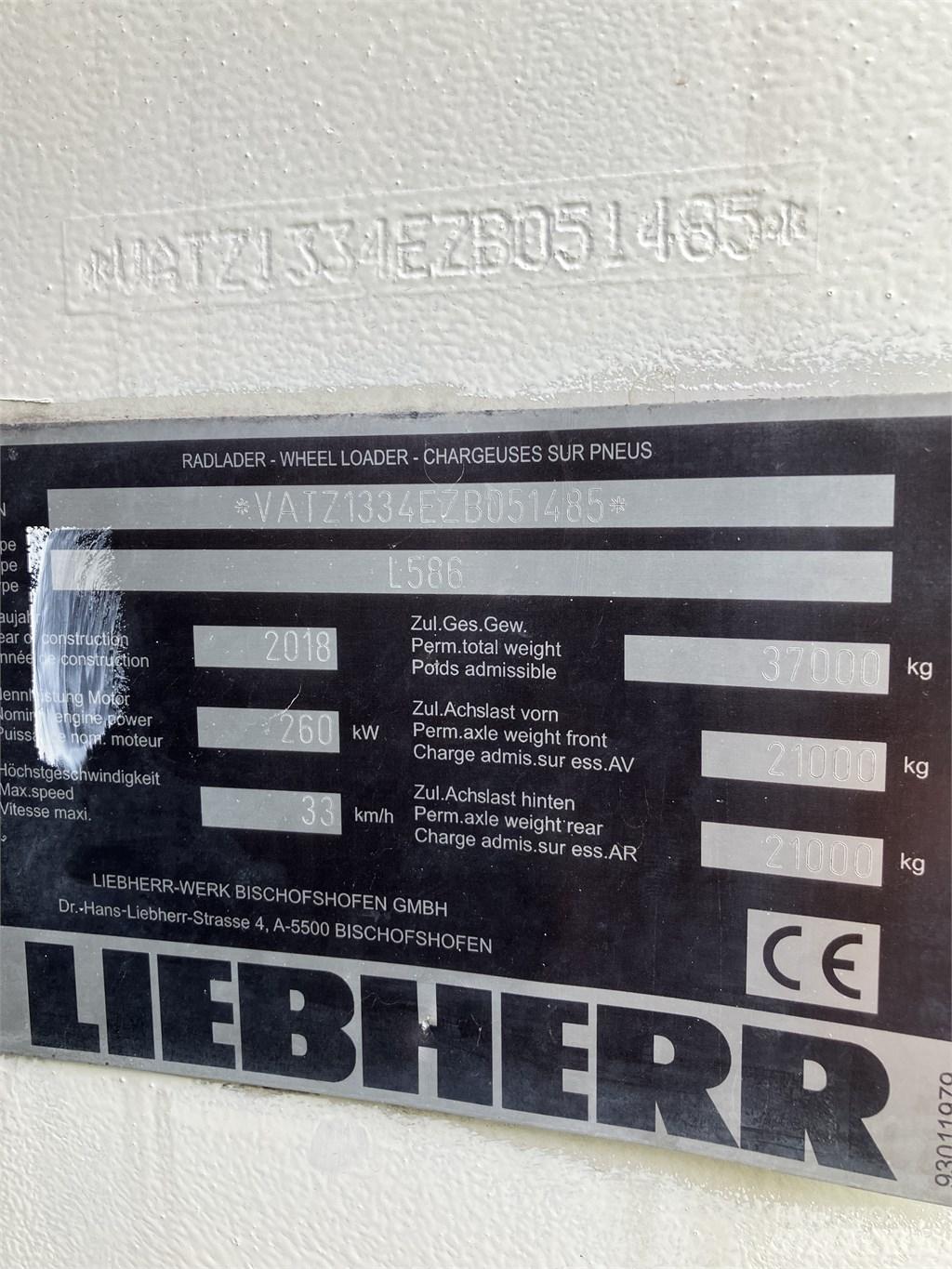 Liebherr L586 Xpower Rataslaadurid