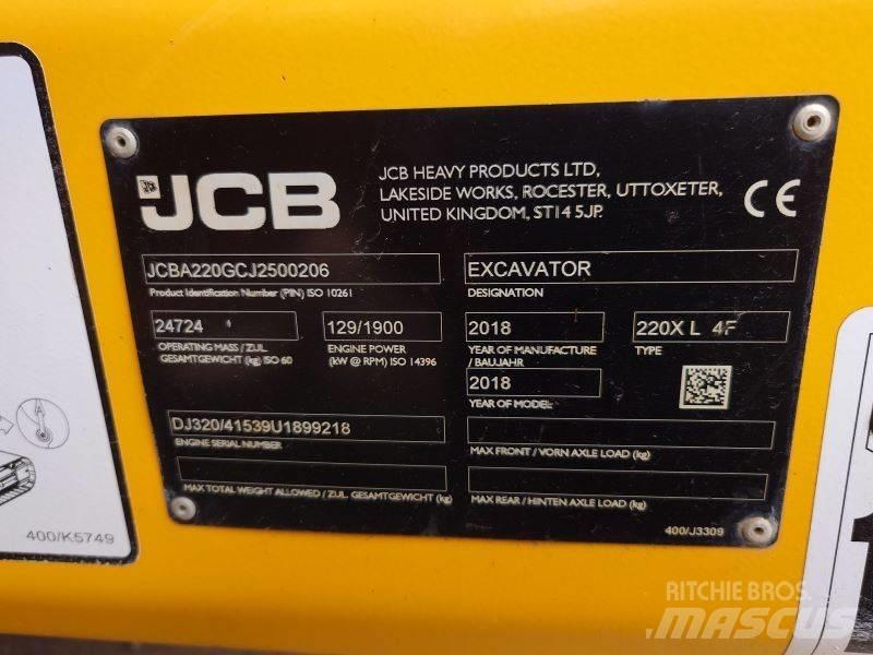 JCB 220 XL 4F Roomikekskavaatorid