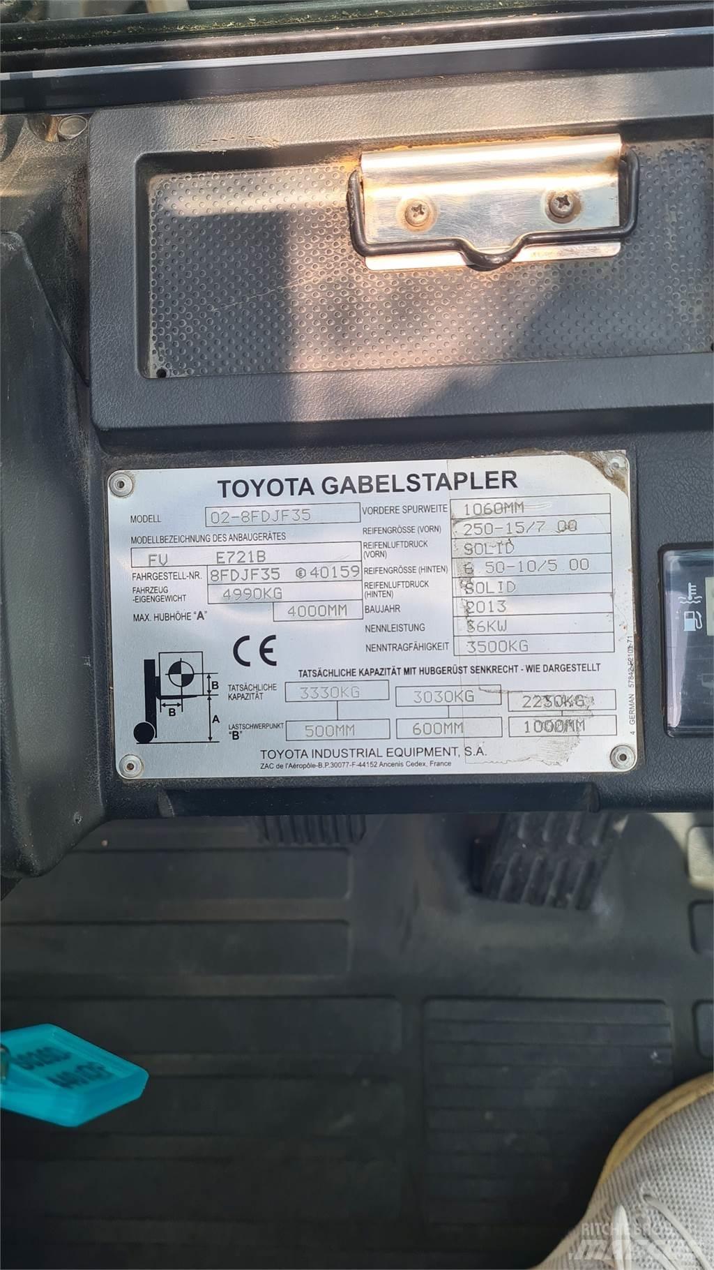 Toyota 02-8FDJF35 Diiseltõstukid