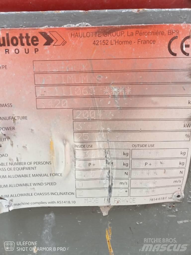 Haulotte Optimum  8 Käärtõstukid