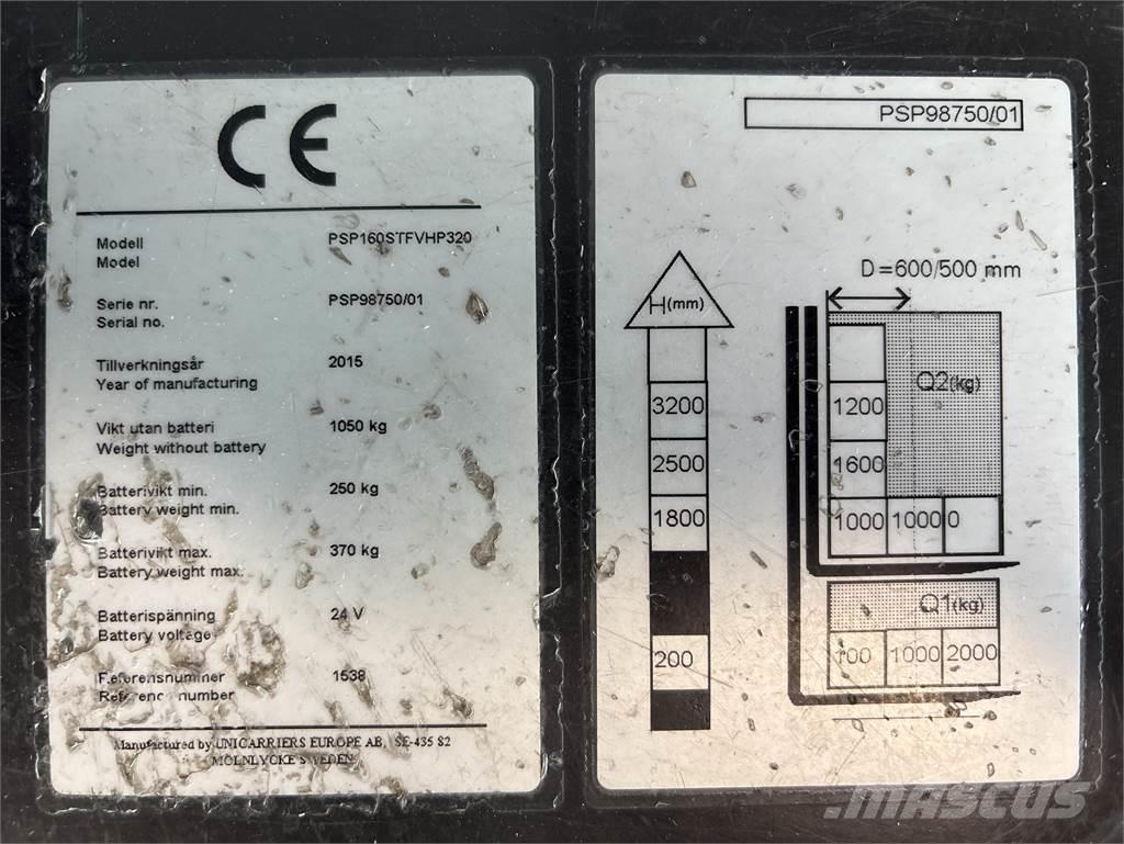 Atlet PSP160 Platvormiga virnastajad
