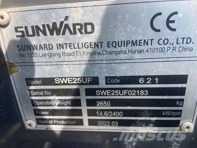 Sunward SWE 25 UF Miniekskavaatorid < 7 t