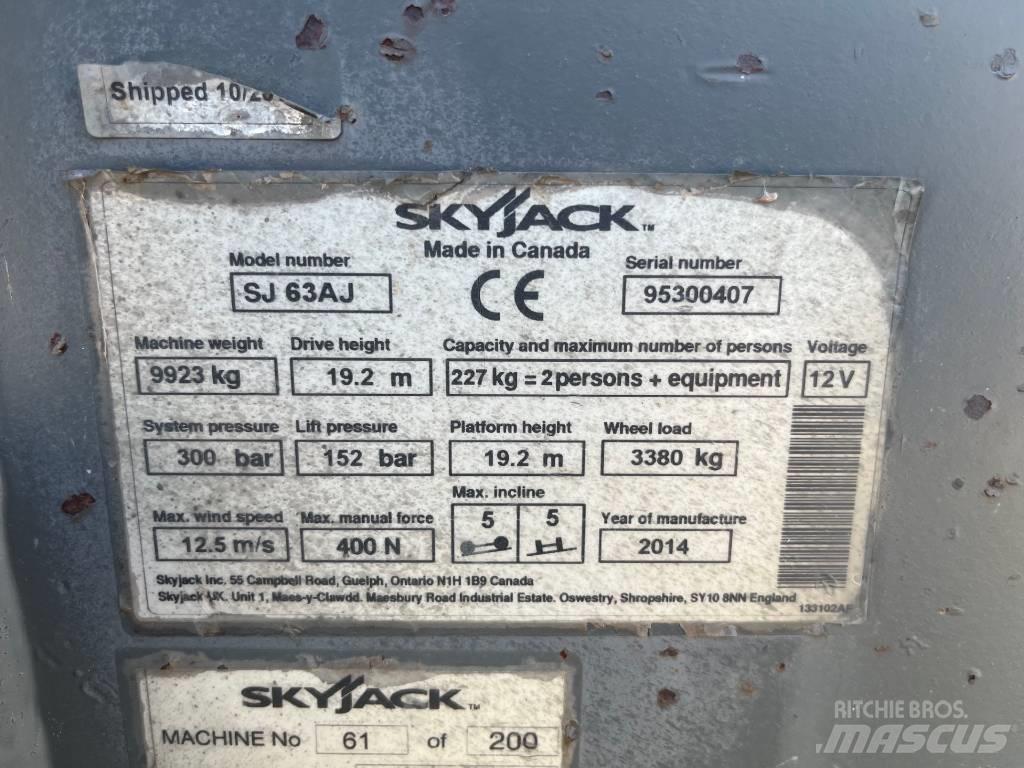 SkyJack SJ 63 AJ Iseliikuvad poomtõstukid
