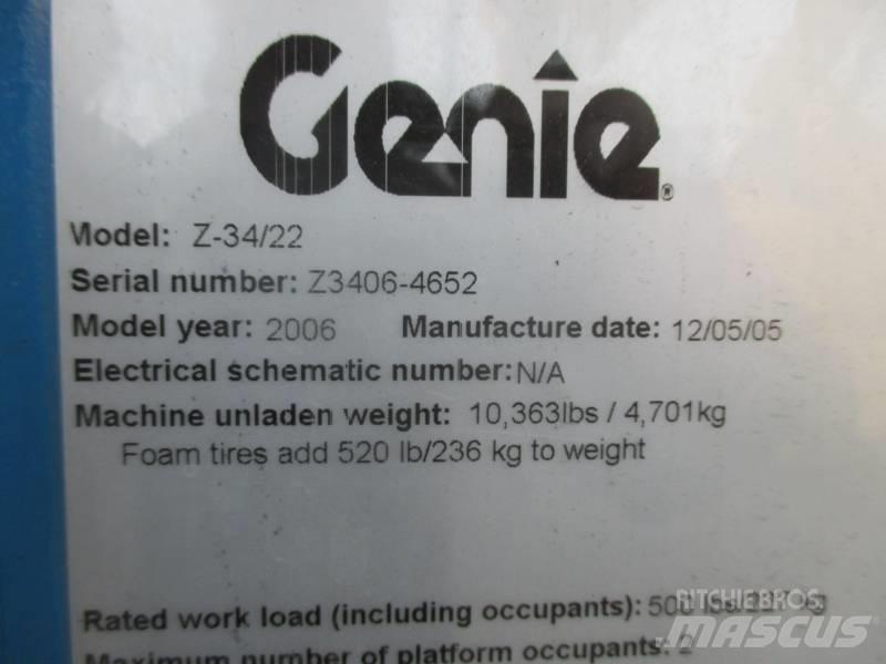 Genie Z 34/22 RT Iseliikuvad poomtõstukid