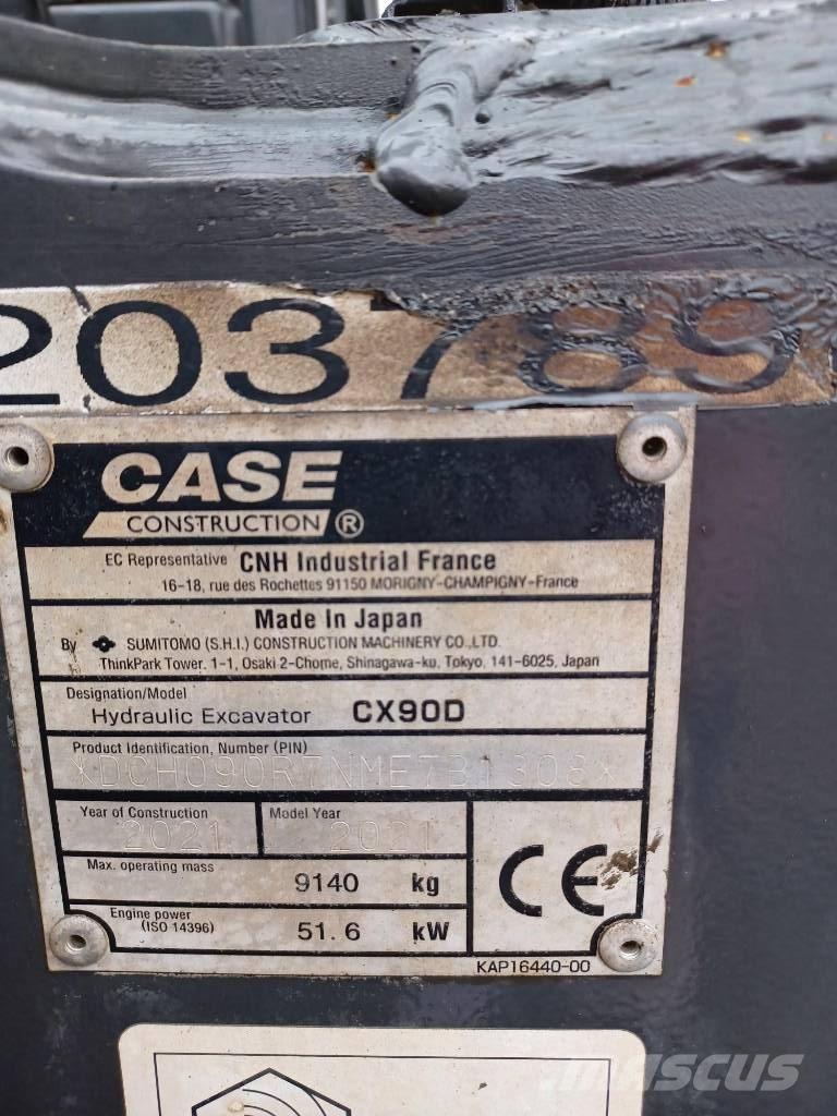 CASE CX 90 D Väikeekskavaatorid 7t-12t
