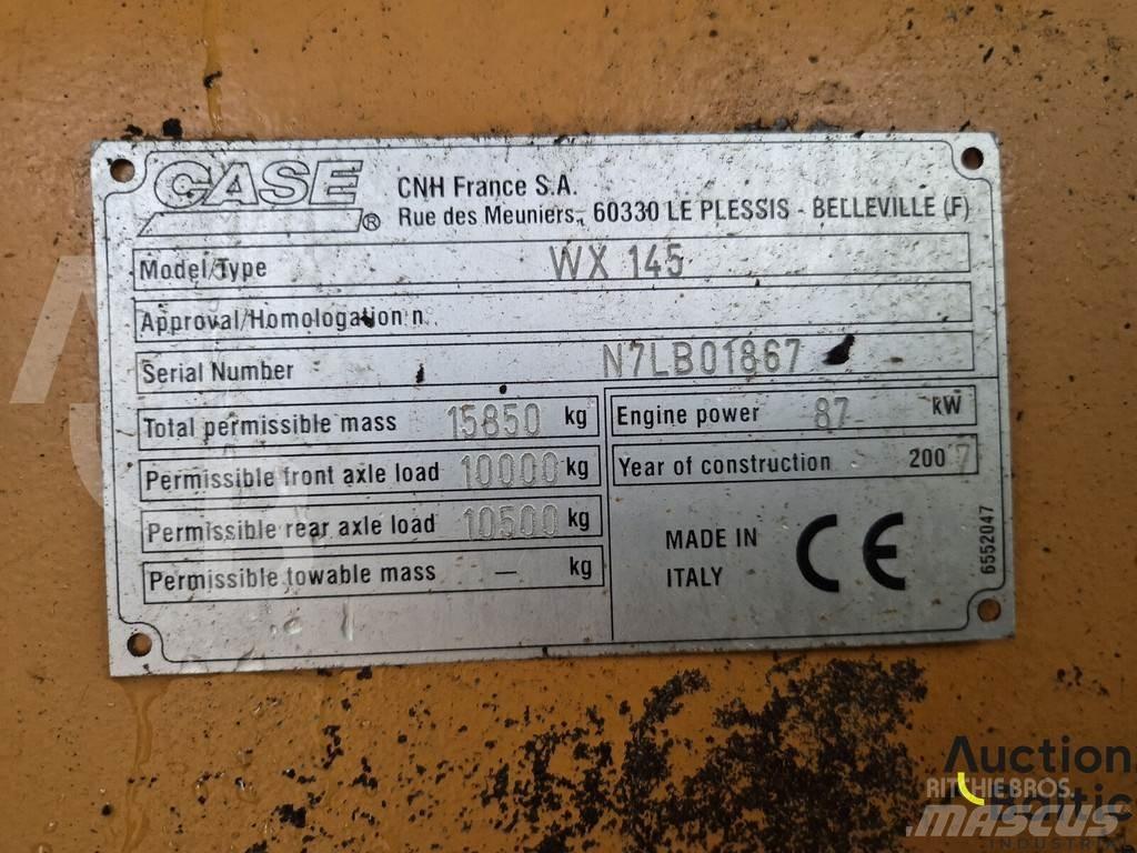 CASE WX 145 Ratasekskavaatorid