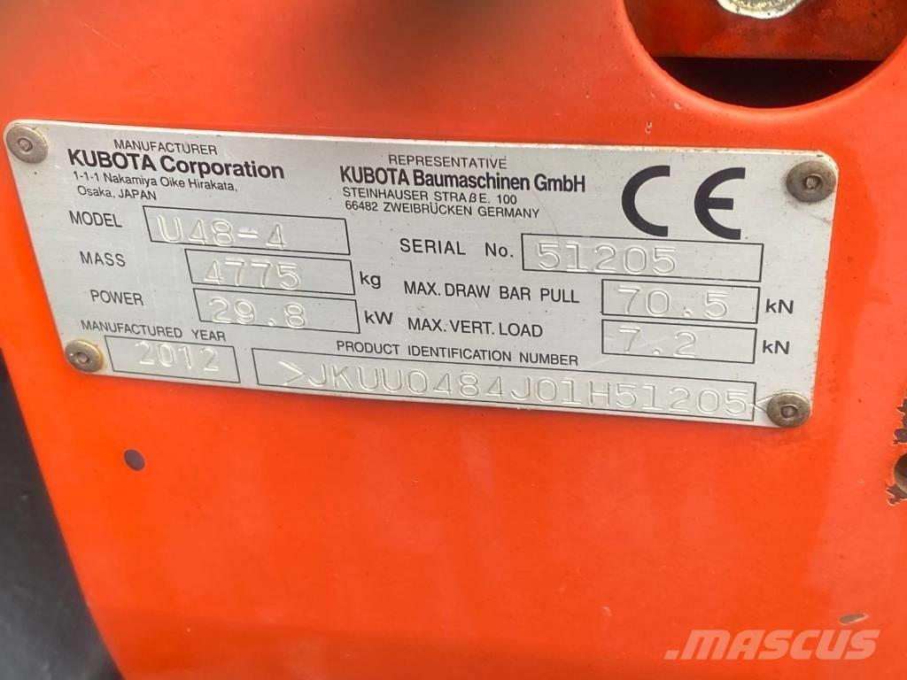 Kubota U 48-4 Miniekskavaatorid < 7 t