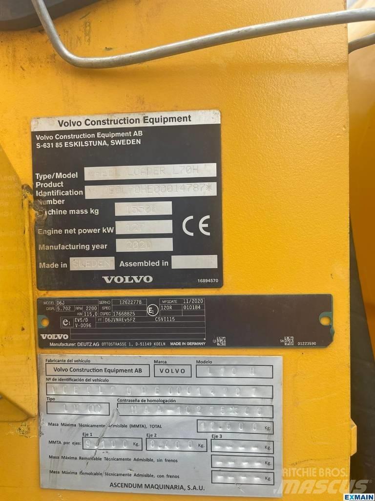 Volvo L 70 H Rataslaadurid