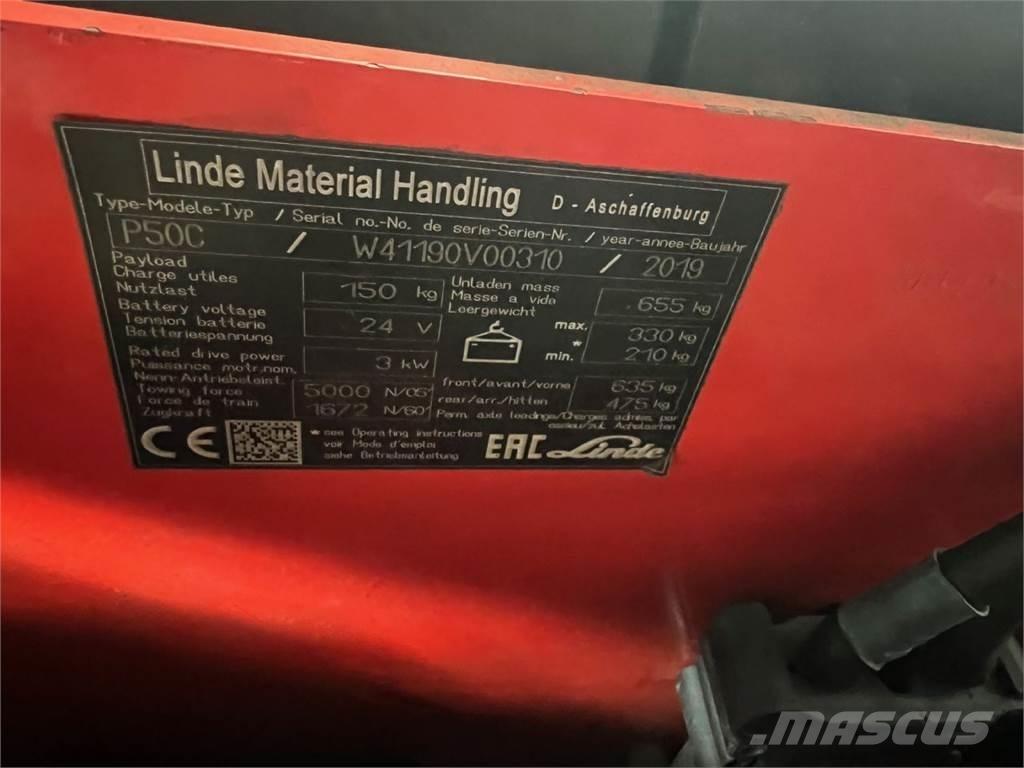 Linde P 50C Elektriline puksiir