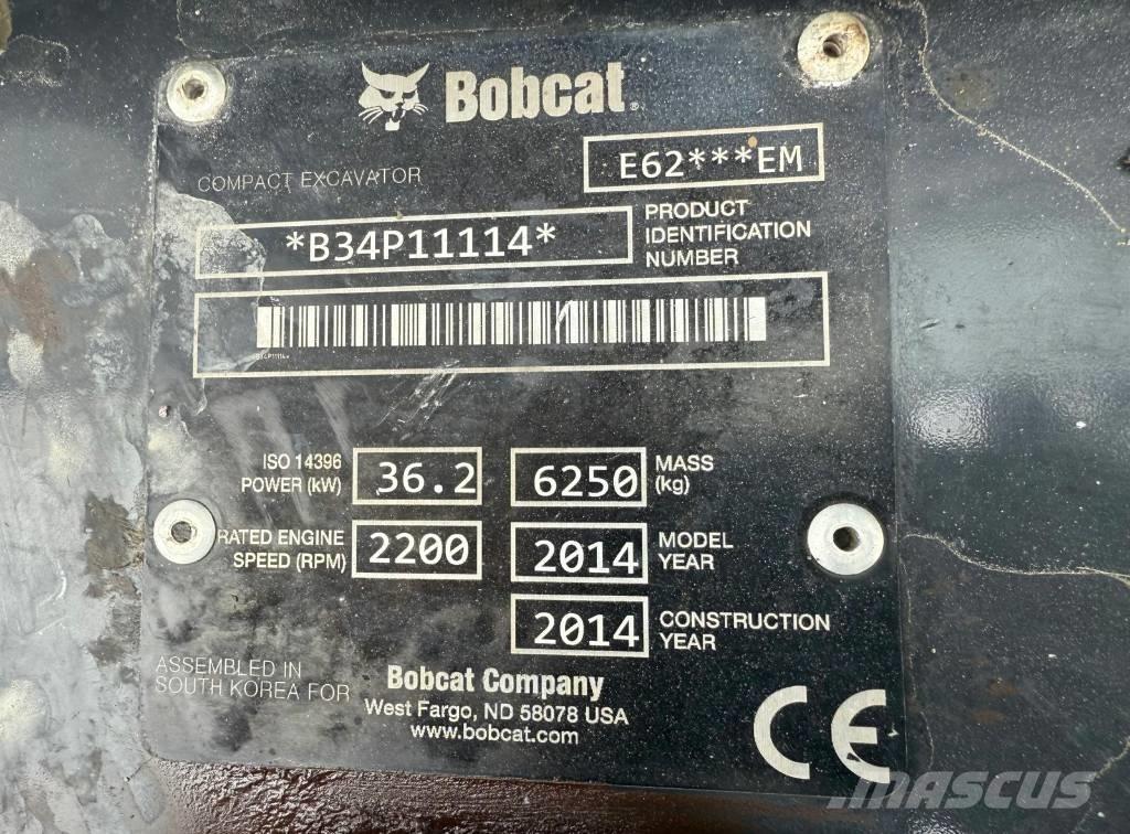 Bobcat E 62 Miniekskavaatorid < 7 t