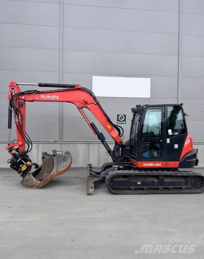 Kubota KX 080-4@2 Väikeekskavaatorid 7t-12t
