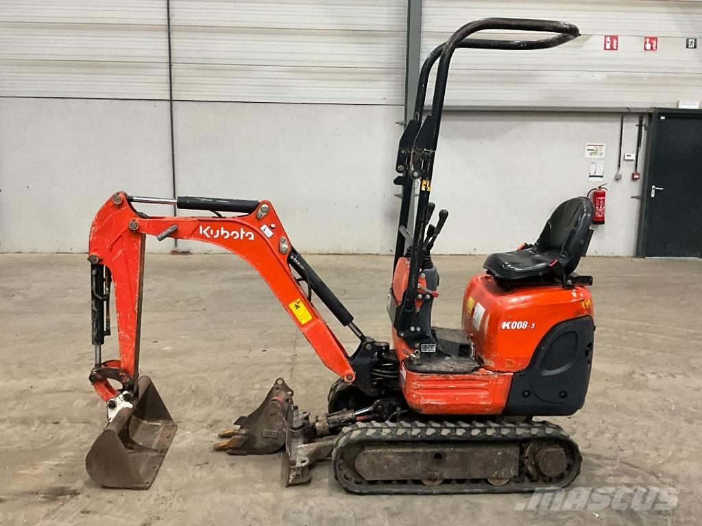 Kubota K 008-3 Miniekskavaatorid < 7 t