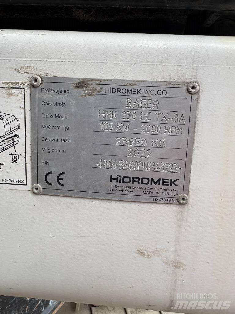 Hidromek 230 LC TX Lammutusekskavaatorid