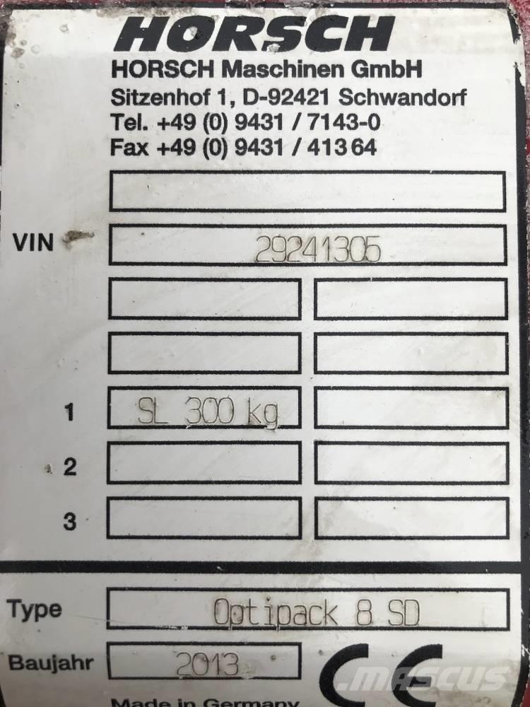 Horsch Optipack 8 SD Randaalid