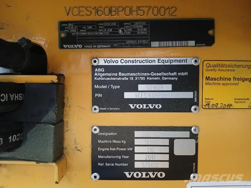 Volvo SD160 B, Vält Pneumorehvidega rullid