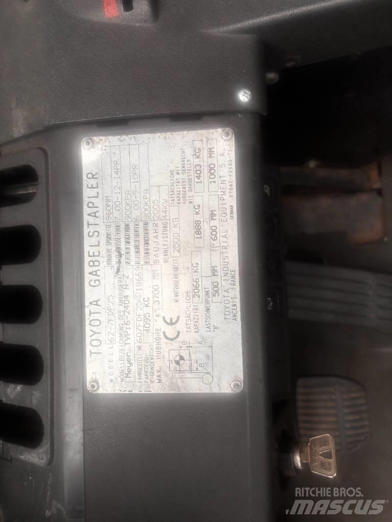 Toyota 62-7 FDF 25 Diiseltõstukid