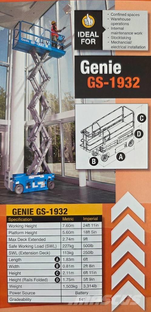 Genie GS 1932 Käärtõstukid
