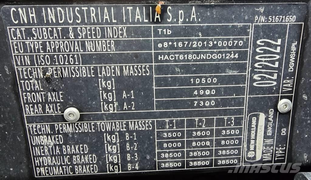 New Holland T 6.180 Traktorid