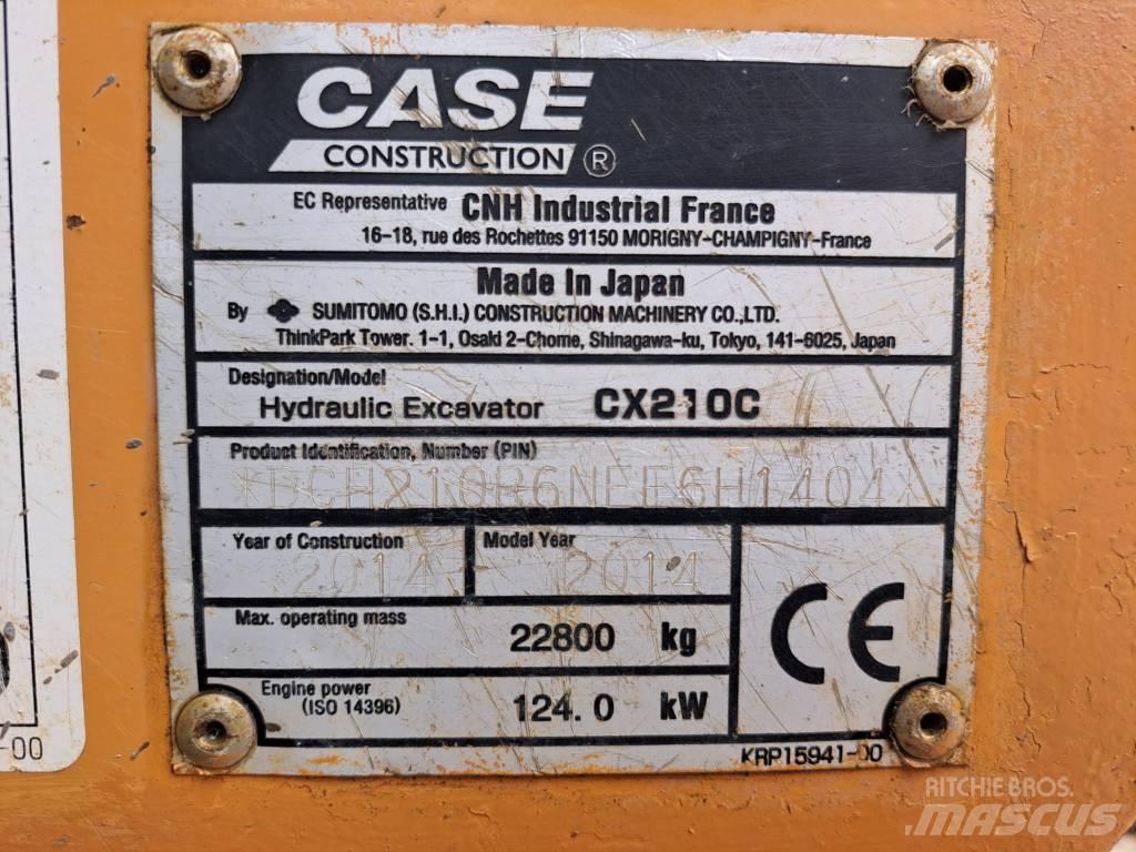 CASE CX 210 C Roomikekskavaatorid