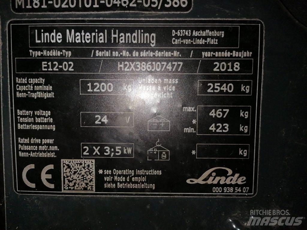 Linde E12-02 Elektritõstukid