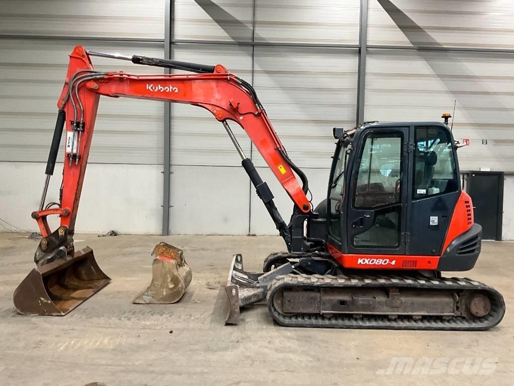 Kubota KX 080-4 Väikeekskavaatorid 7t-12t