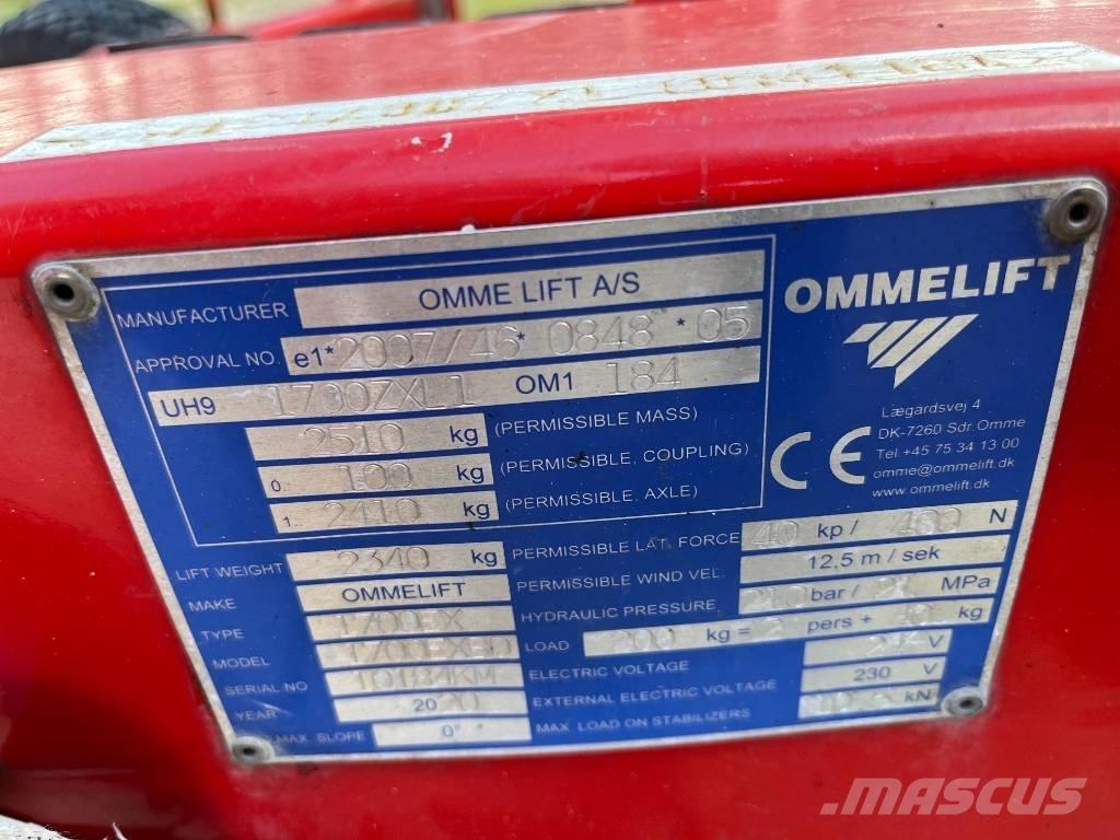 Omme 1700 EBXD Järelveetavad korvtõstukid