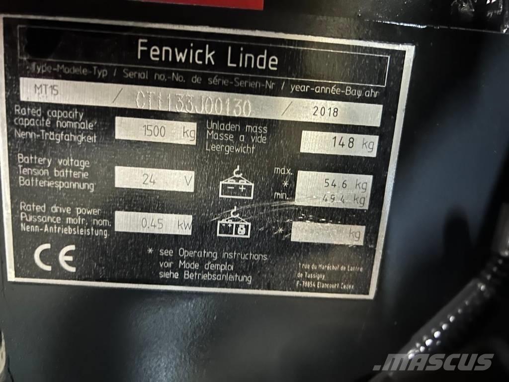 Linde MT 15 Elektriline alusesiirdaja