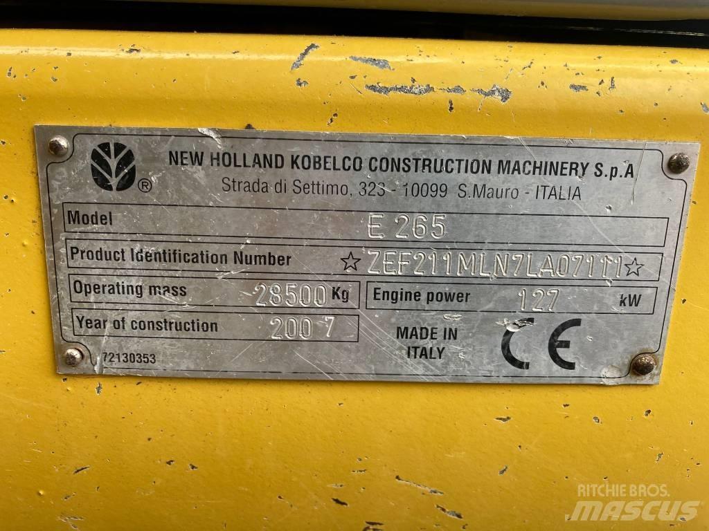 New Holland E 265 LC Roomikekskavaatorid