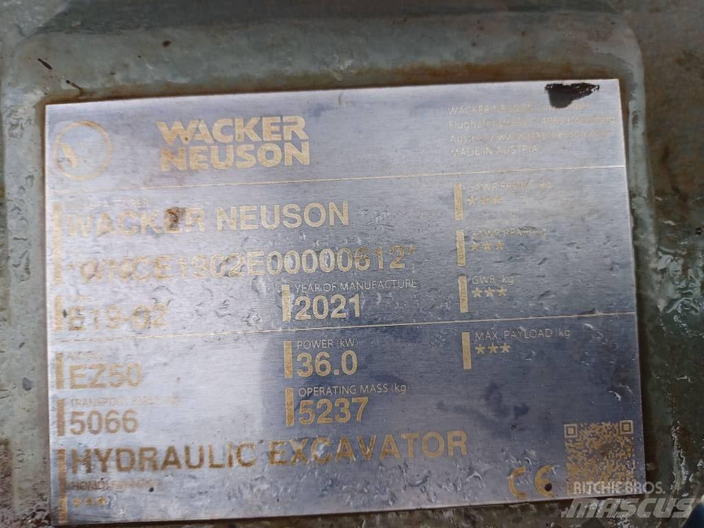 Wacker Neuson EZ50 Roomikekskavaatorid