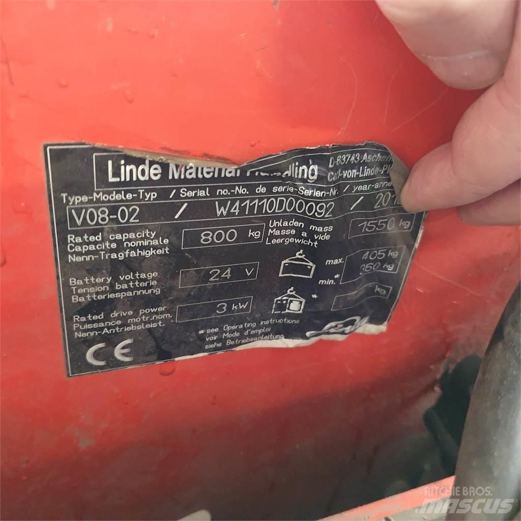 Linde V08-02 Keskmise kõrgusega komplekteerimistõstukid