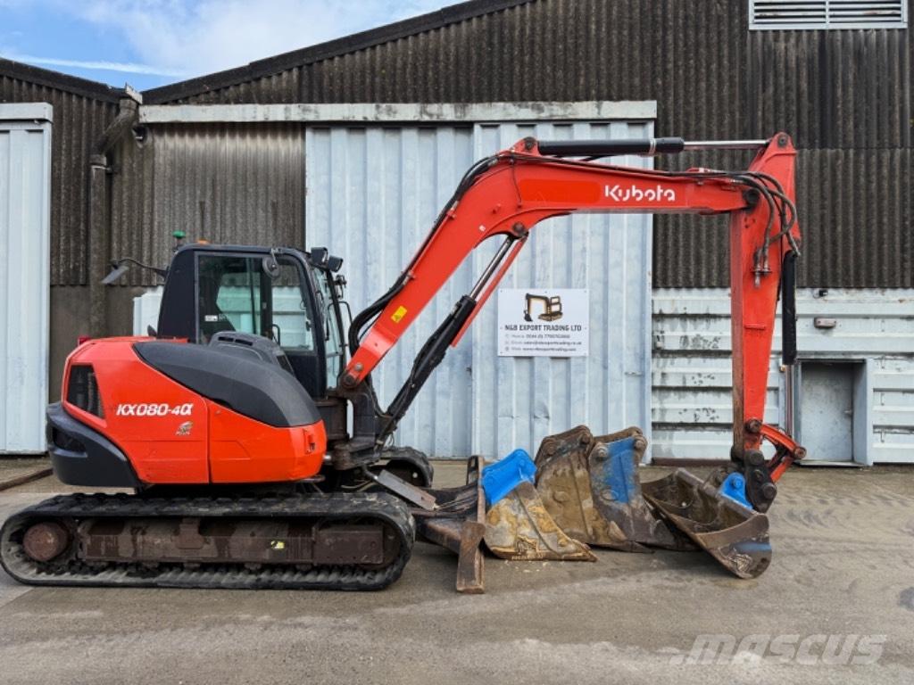 Kubota KX 080 Väikeekskavaatorid 7t-12t