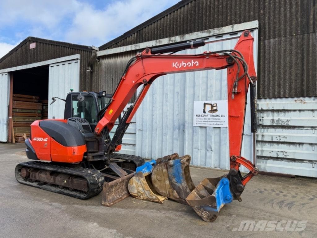 Kubota KX 080 Väikeekskavaatorid 7t-12t