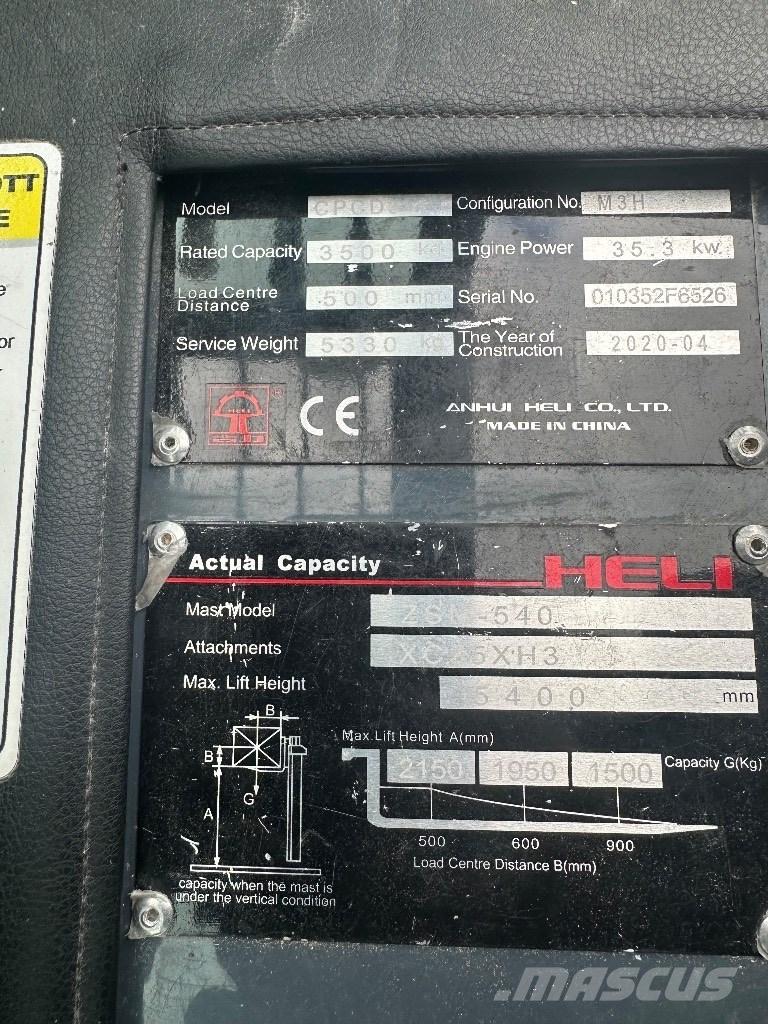 Heli CPCD 35 Diiseltõstukid