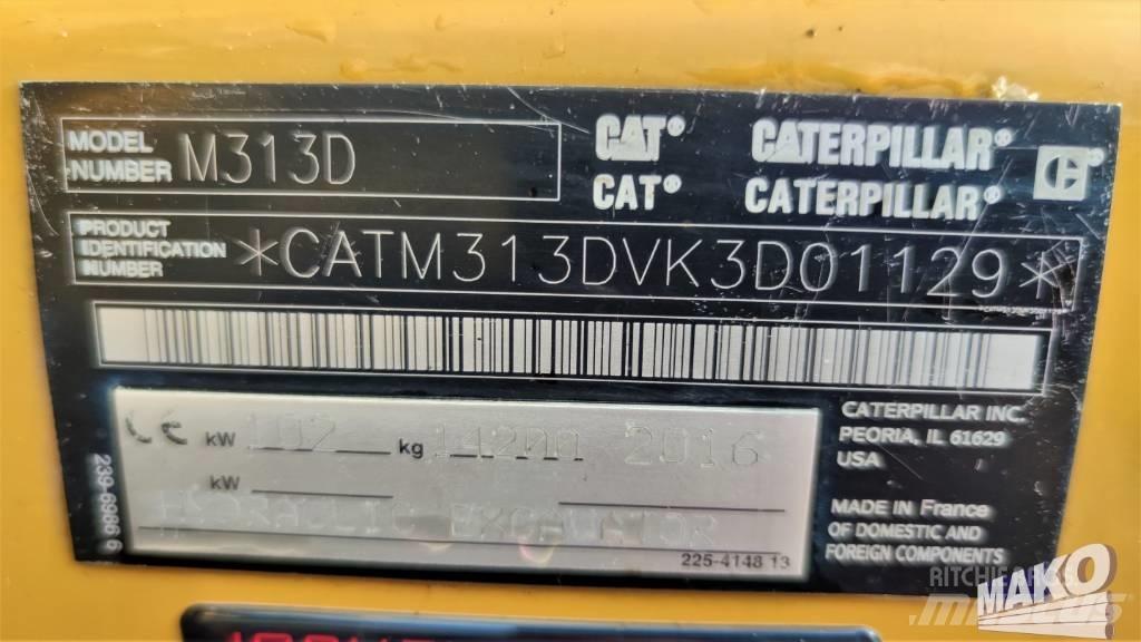 CAT M 313 D Ratasekskavaatorid