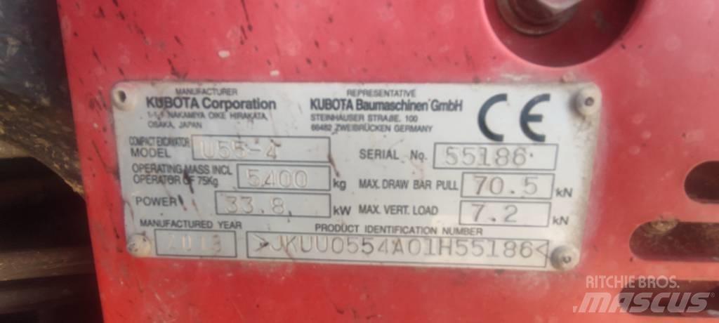 Kubota U 55-4 Miniekskavaatorid < 7 t
