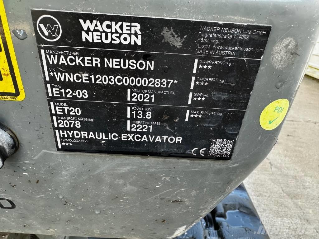 Wacker Neuson ET 20 Miniekskavaatorid < 7 t