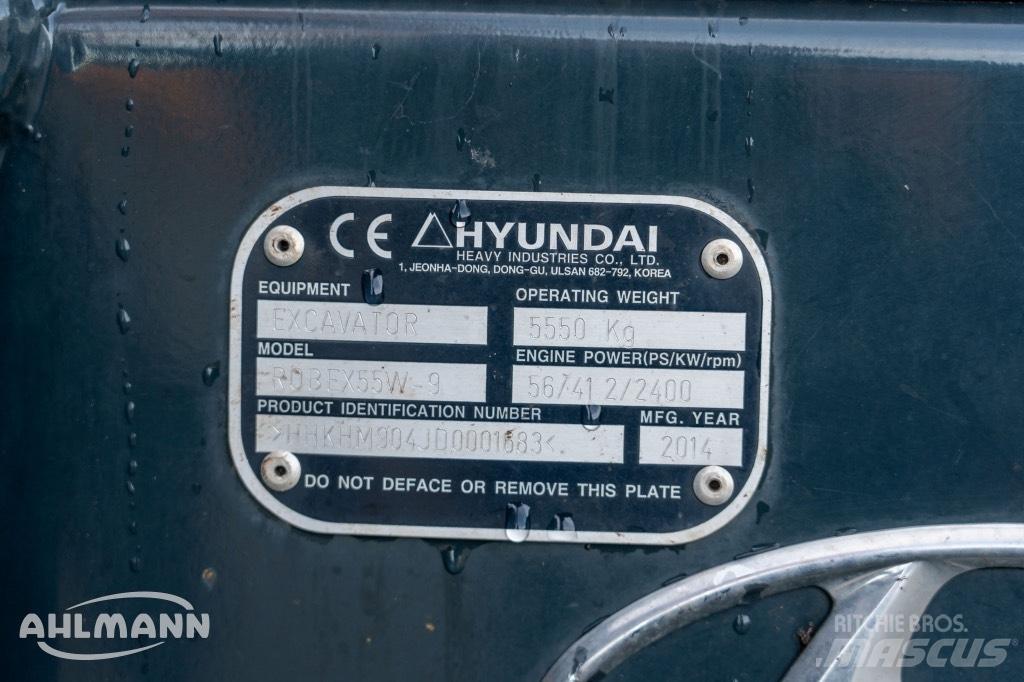 Hyundai R55W-9A Ratasekskavaatorid