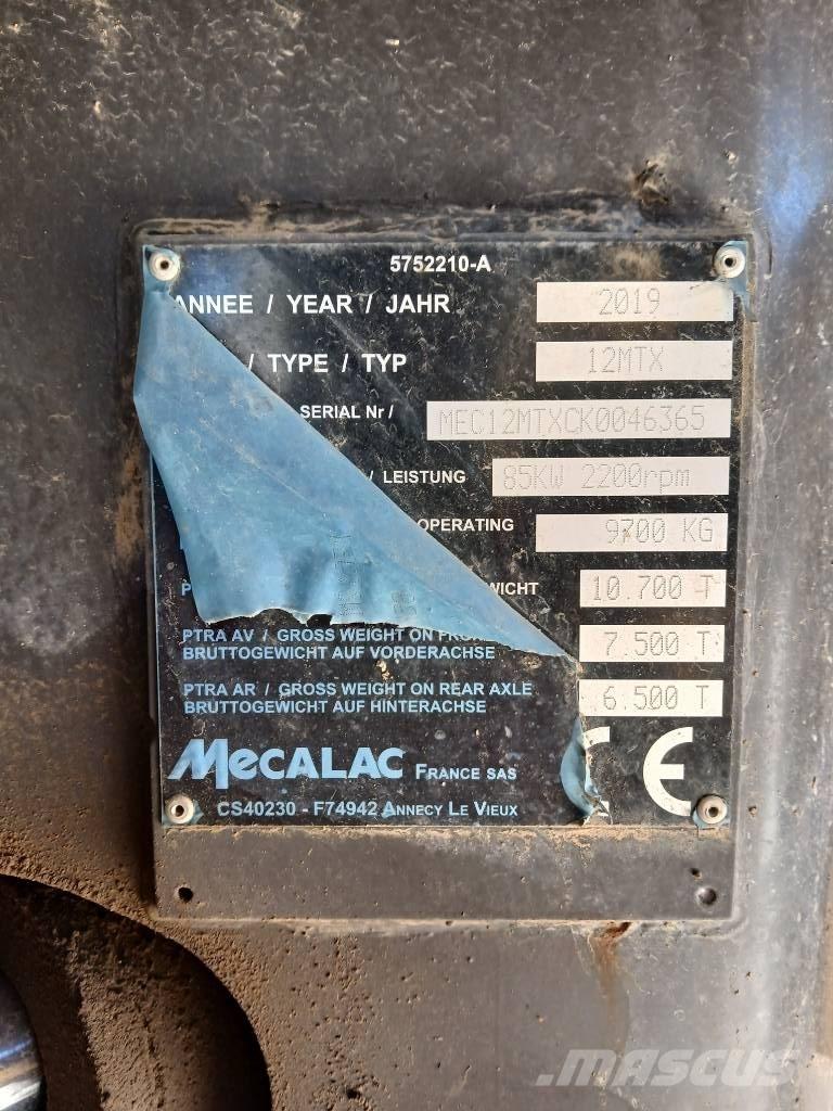 Mecalac 12 MTX Ratasekskavaatorid