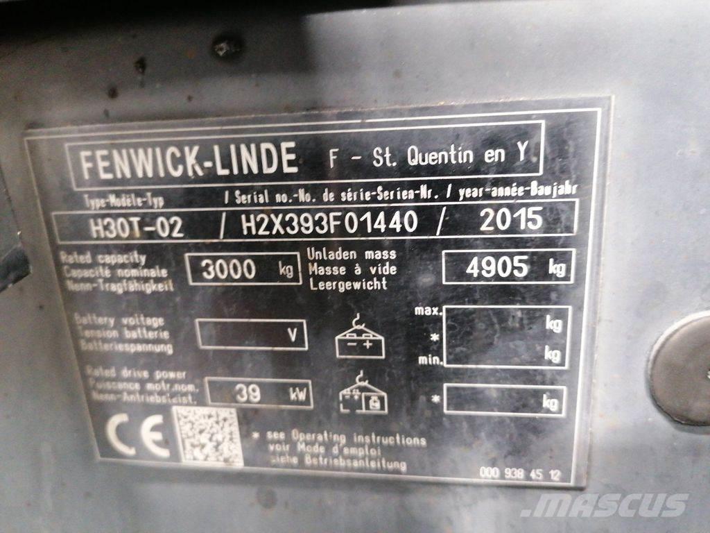 Linde H30T-02 Gaasitõstukid