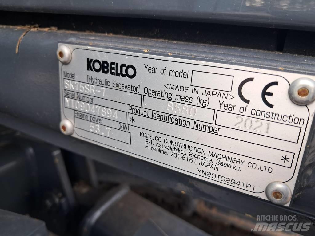 Kobelco SK75SR-7 Väikeekskavaatorid 7t-12t