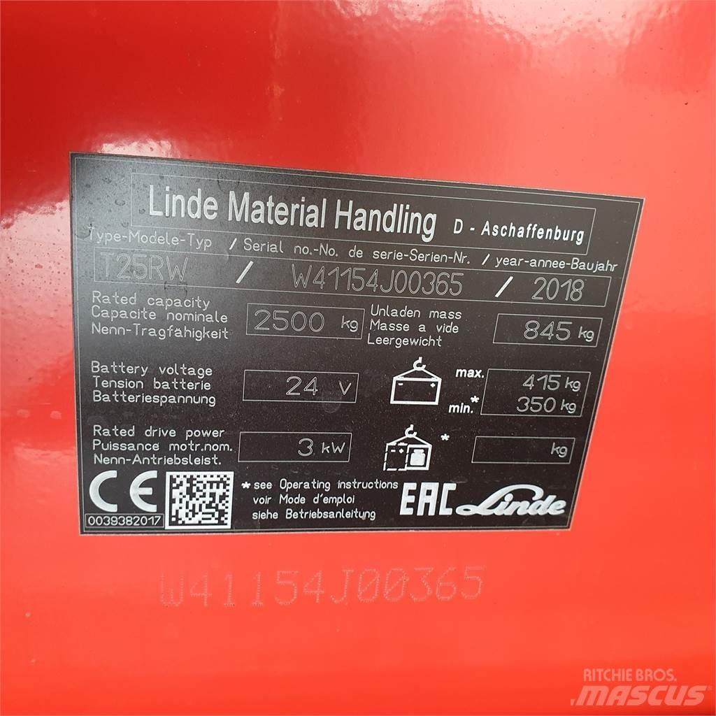 Linde T25RW-lang Elektriline alusesiirdaja