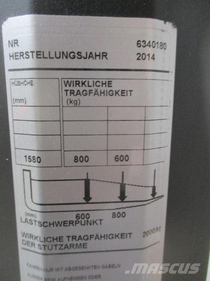 BT SWE 080L Järelkäidavad virnastajad