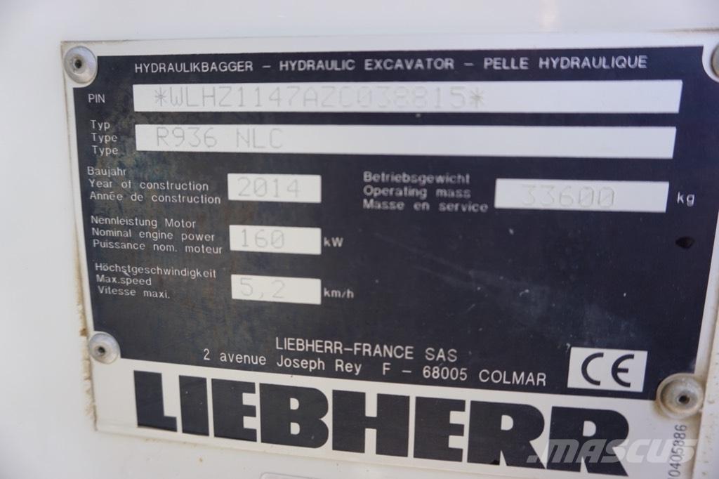Liebherr R 936 N LC Roomikekskavaatorid
