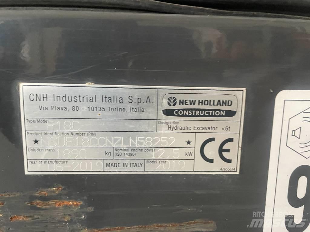 New Holland E 18 C Miniekskavaatorid < 7 t