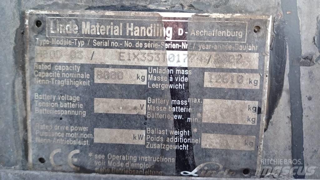 Linde H80D-03 Diiseltõstukid