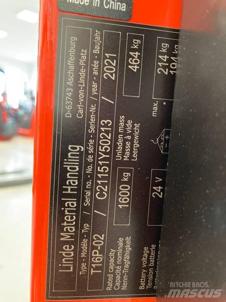 Linde T16P/1151-02 Platvormiga alusesiirdaja