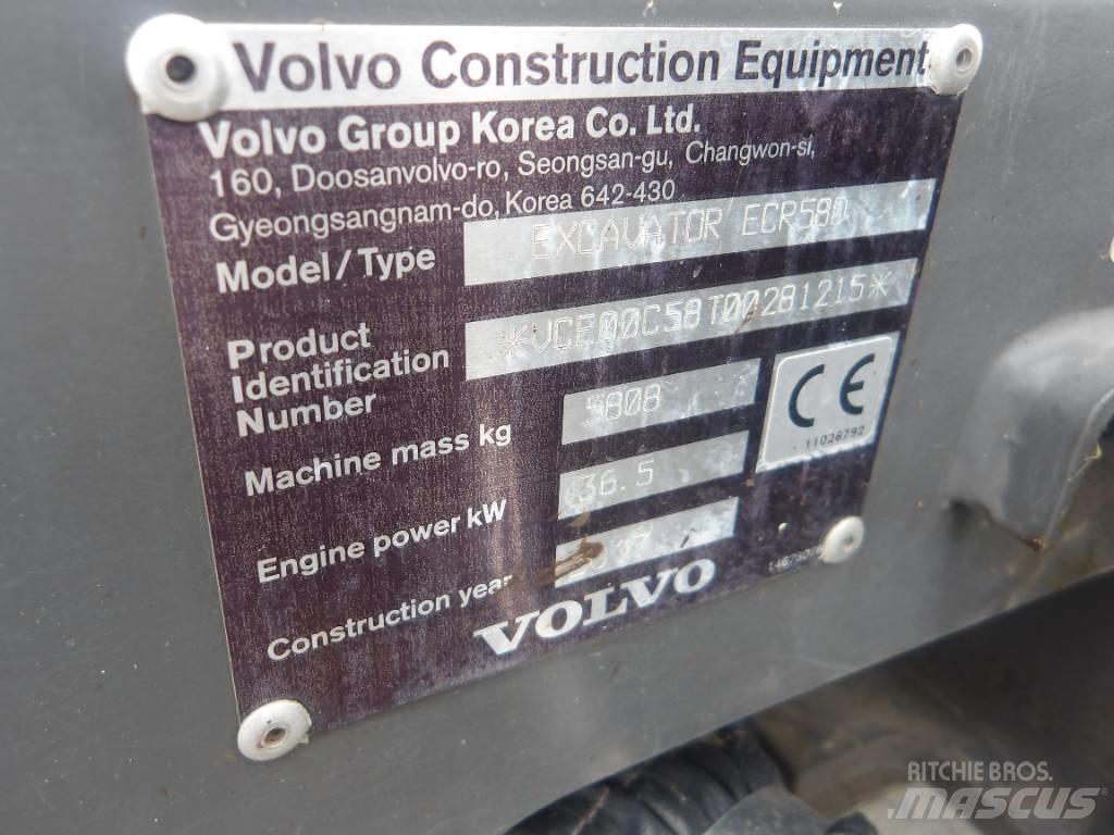 Volvo ECR 58 D Miniekskavaatorid < 7 t